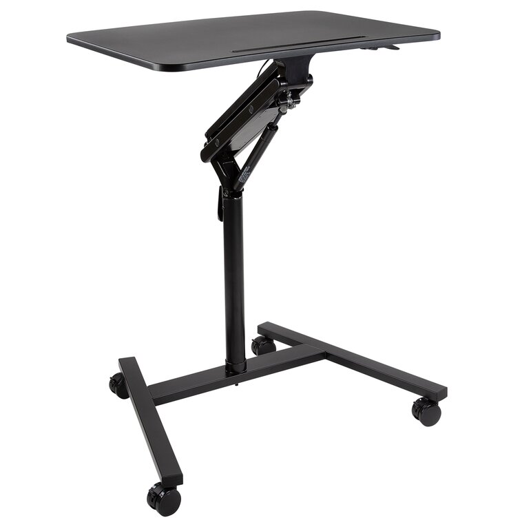 Standing rolling online laptop desk